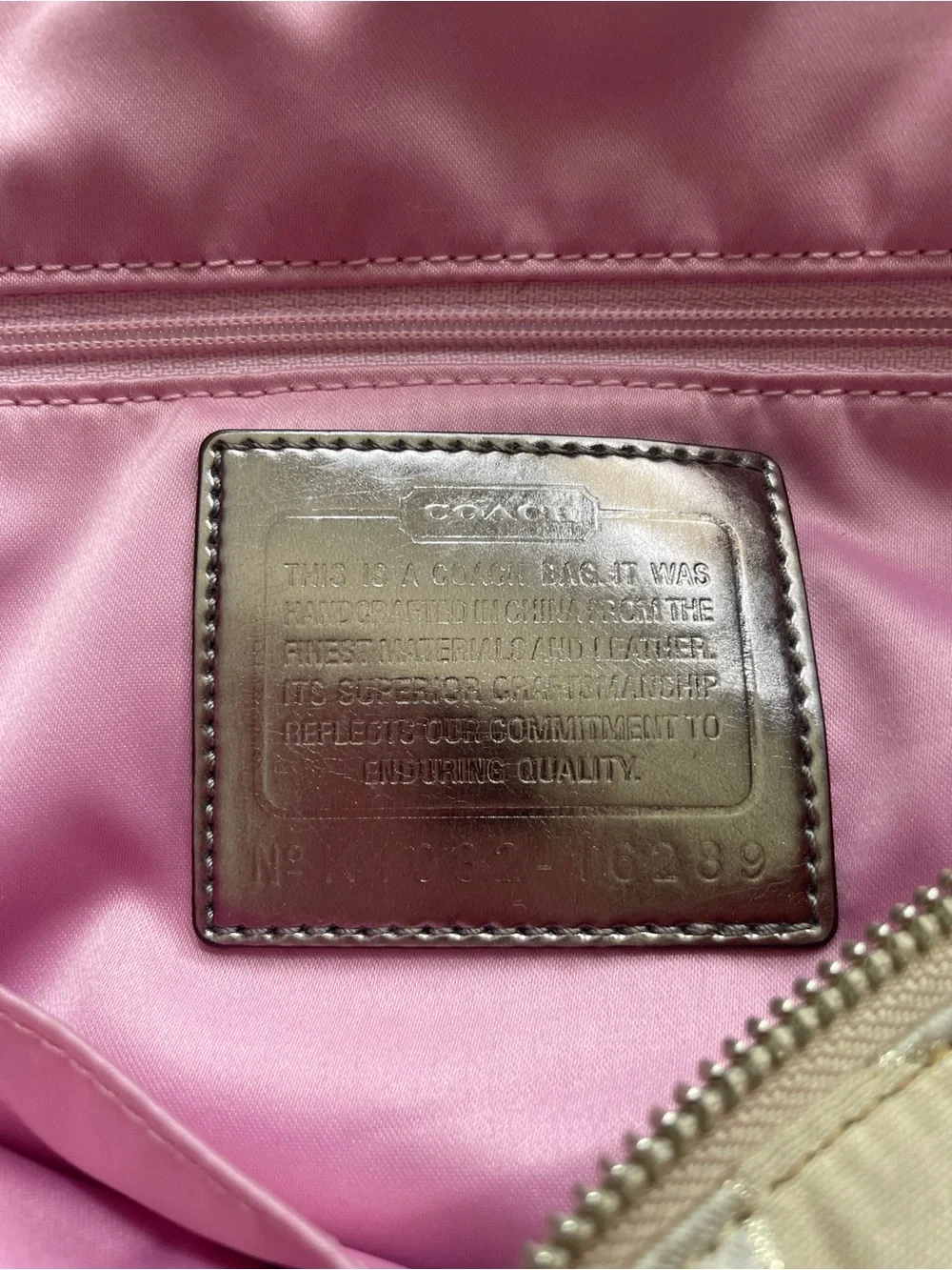 Coach Y2K Signature Tote Bag in Champagne